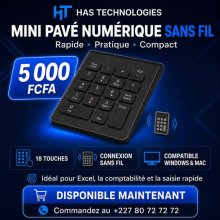 mini pavé numérique sans fil,