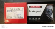 Plaquette TOYOTA 110 AR