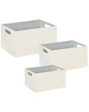 Lot de trois boîtes de rangement