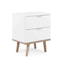 Table de nuit avec 2 tiroirs